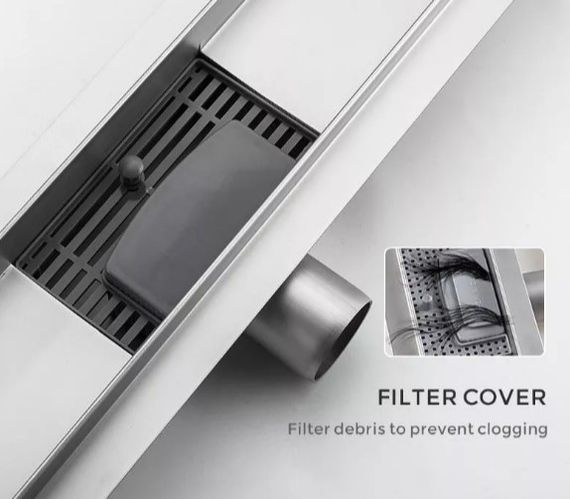 Душовий трап Gappo 70х700 мм, нержавіюча сталь G87007-2 | Зображення 5