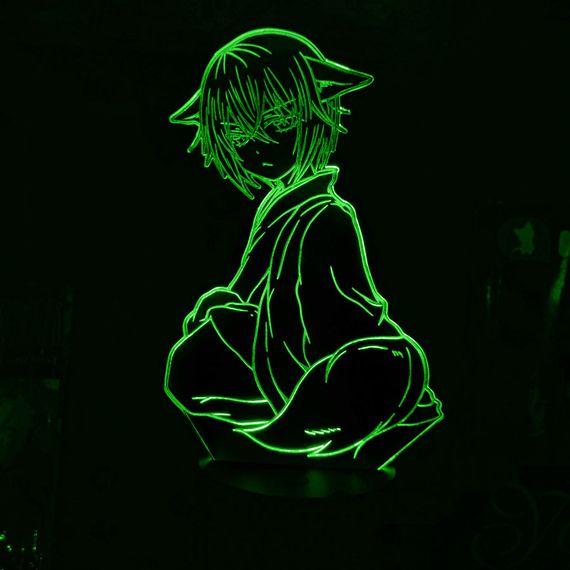 Акриловий світильник-нічник Томое 2 зелений tty-n001844