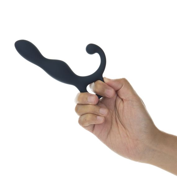 Масажер простати Lux Active LX1 Anal Trainer 5.75″, Dark Blue, віброкуля в комплекті | Зображення 1