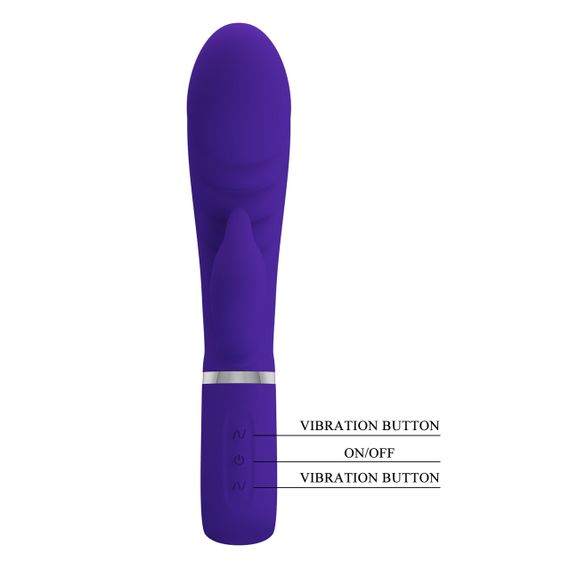 Ребристий вібратор Pretty Love - Prescott Purple, BI-014635-3 Sex Aura | Зображення 9