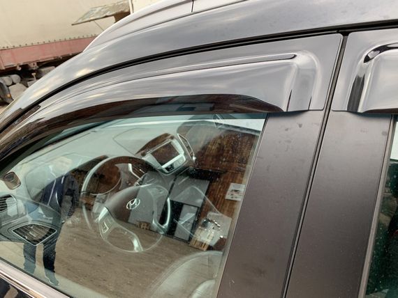 Вітровики (4 шт, HIC) для Hyundai IX-35 2010-2015 рр | Зображення 1