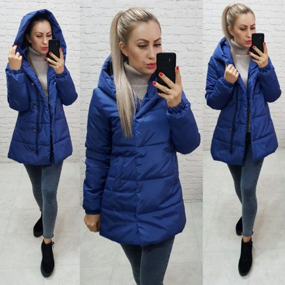 Демісезонна куртка, арт.1005 , колір яскраво-синій | Зображення 2