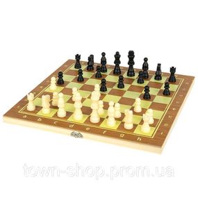 Настольная игра "Шахматы, шашки и нарды 3 в 1" 624А с доской 40х40 см