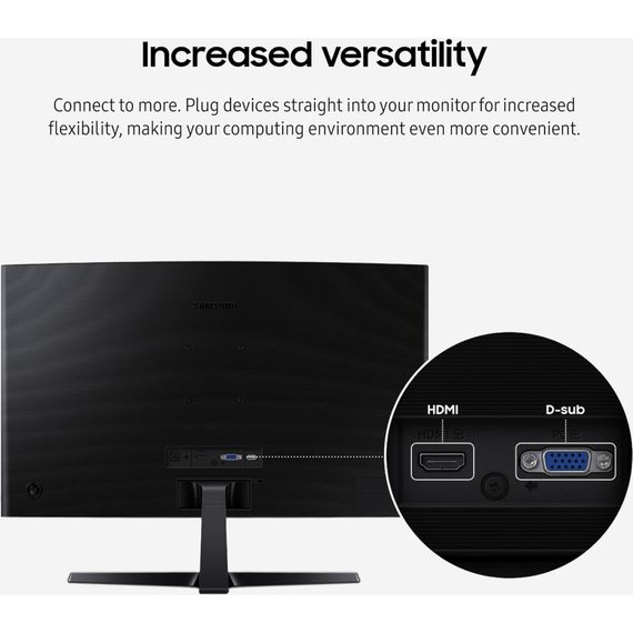 Монiтор TFT SAMSUNG LS24D366GAIXCI VA/FHD/HDMI/VGA/4ms/VESA/100Гц/CURVED (рідкокристалічний телевізор) | Зображення 5