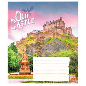 Тетрадь общая "Старые замки" 048-600179L-5 в линию, 48 листов (959060)