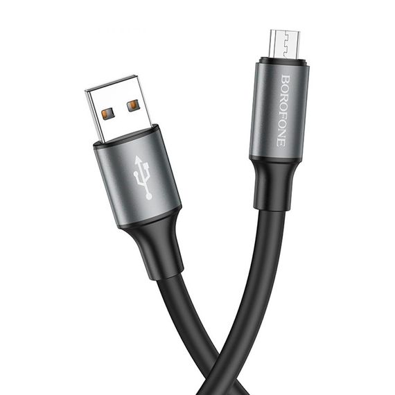 Кабель Borofone BX82, USB-Micro, 2.4A, довжина 1м, Black | Зображення 2