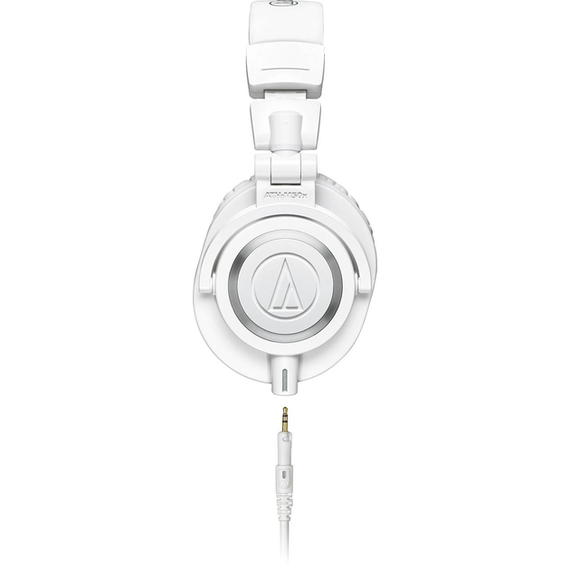 Провідні професійні навушники Audio-Technica ATH-M50X з вбудованими басами, роз'єм 3,5 мм Білі | Зображення 1