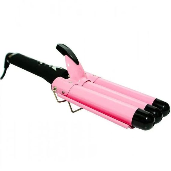 Потрійна плойка для волосся Geemy GM-1956 з професійним керамічним покриттям (123464700_421) | Зображення 4