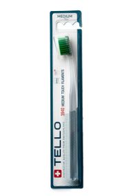 Зубна щітка Tello 3940 Medium, d 0.15mm, зелена