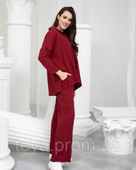 Костюм цвет бордовый FI_003507 | Зображення 1