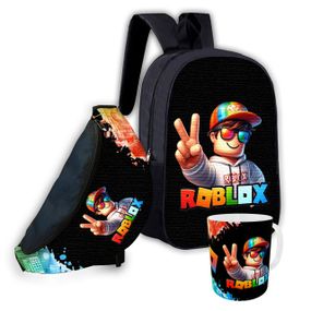 Набір дитячий Роблокс «Roblox» рюкзак 36х27см сумка-бананка, кружка з принтом для хлопчика (01586)