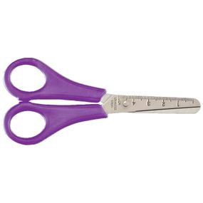 Детские ножницы канцелярские ZB.5001-07 с линейкой 132 мм