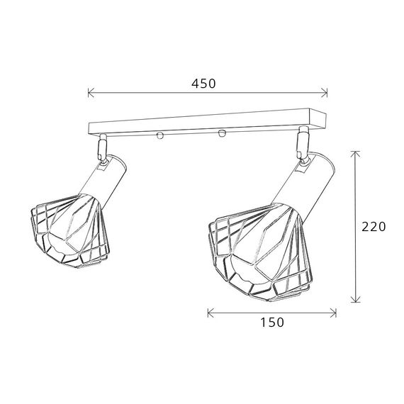 Світильник лофт MSK Electric Diadem настінно-стельовий NL 22151-2 | Зображення 6