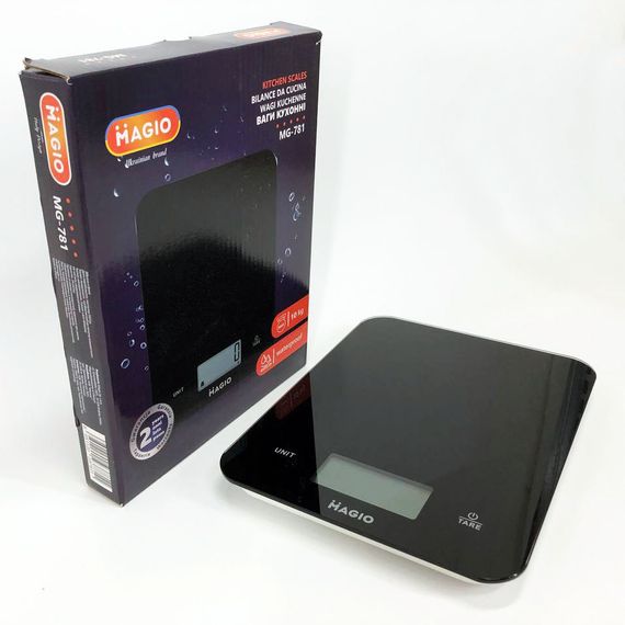 Ваги для кухні на батарейках з екраном MAGIO, Ваги кухонні для маленької ваги харчові RK-66 | Зображення 7