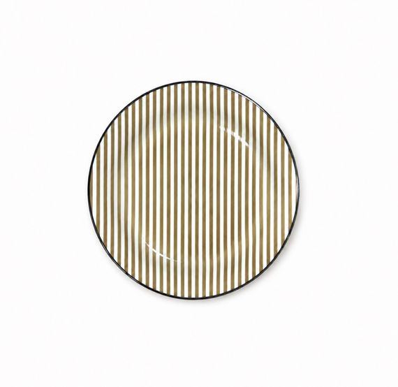 Тарелка обеденная SNT Теплый лен 050-52-02 22.5 см коричневая
