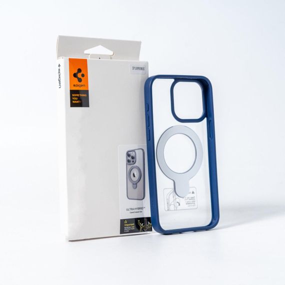 Чохол для смартфона Spigen AAA Magnetic Ring for Apple iPhone 15 Pro Max Blue | Зображення 2