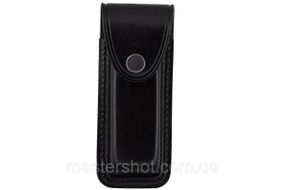 Подсумок чохол для магазину Форт-12 формований B на кнопці шкіра чорний