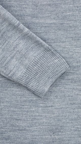 Джемпер однотонний чоловічий GENUA G01205-0002 S Джинсовий shop (2000999471346) | Зображення 2