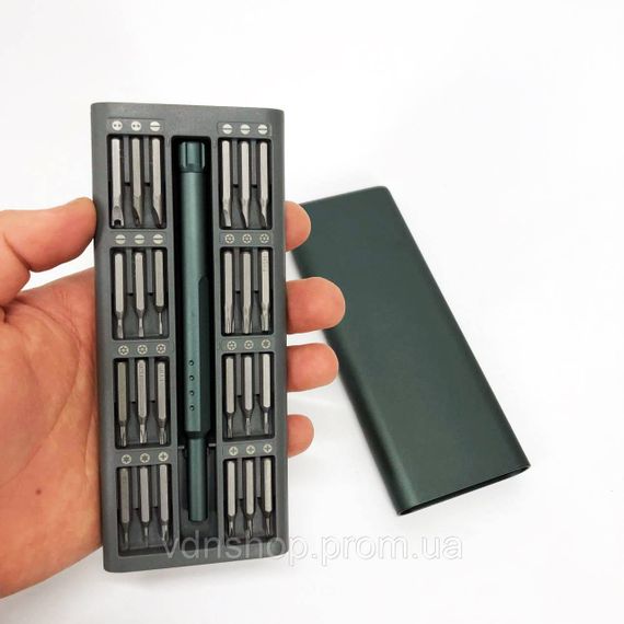 Набор прецизионных отверток с ручкой 48 в 1 в металлическом футляре YG-75 | Зображення 5