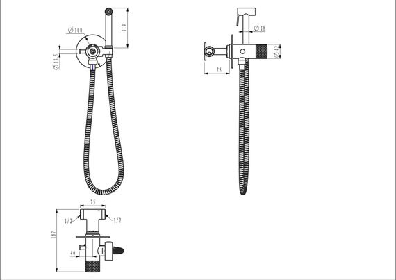 Смеситель для душа Gappo G7288-6 | Зображення 1