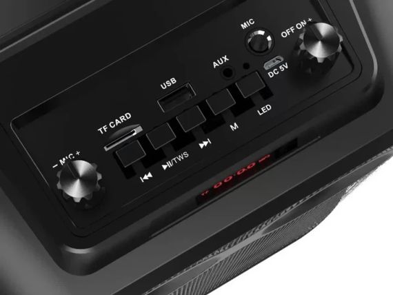 Портативная Bluetooth колонка ZQS8120 с LED-подсветкой, микрофоном и FM-приемником (20 Вт) | Зображення 2