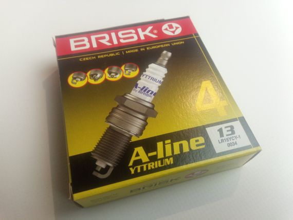 Свічка запалювання BRISK A-Line No13 LR15YCY-1 (ВАЗ 2112), Чехія (2112-3707010) (LR15YCY1.4K) | Зображення 1