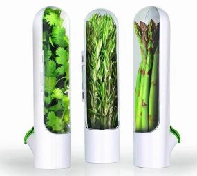 Контейнер органайзер для хранения зелени 25*9,5 см в холодильник HERB SAVER HZ-11 для овощей
