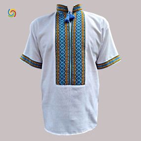 Рубашка Украинская вышиванка 33329919 цвет белый размер L/XL