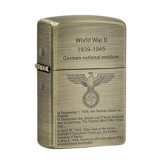 Металлическая Бензиновая Зажигалка Zorro WW 2