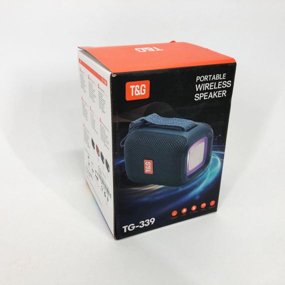 Портативная Bluetooth колонка TG339 5W с RGB подсветкой. UK-200 Цвет: красный | Зображення 2