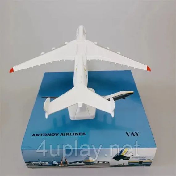 Модель самолета Ан-225 "Мрия" 1:400 коллекционная, цельная, металлическая с подставкой | Зображення 4