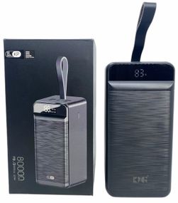 Power Bank 80000 mAh 22,5W реальна ємність PD-80 зарядка зовнішній акумулятор сертифікований павербанк швидка зарядка