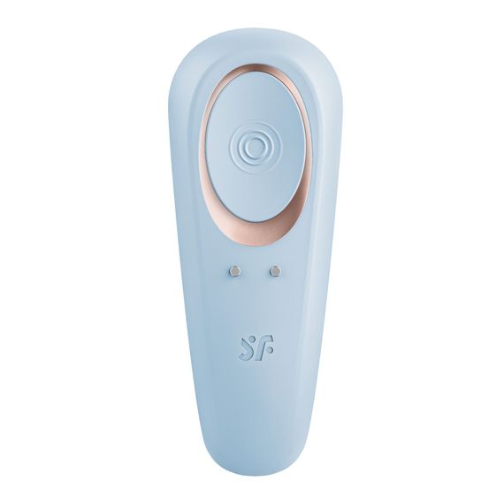 Вібратор для пар Satisfyer Double Classic Light Blue з одним моторчиком | Зображення 3