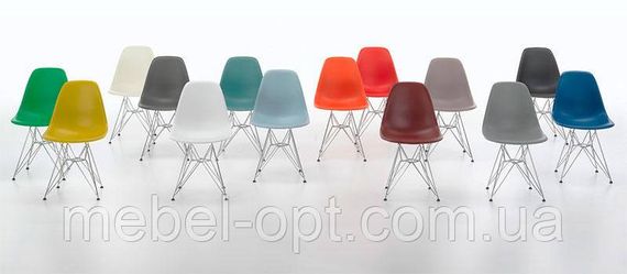 Стілець Eames DSR Chair червоний пластик, хромовані ноги, дизайн Charles & Ray Eames | Зображення 9