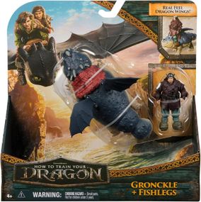 Ігровий набір Dreamworks Dragons Як приборкати дракона Дракон Сарделька та вершник Рибоніг