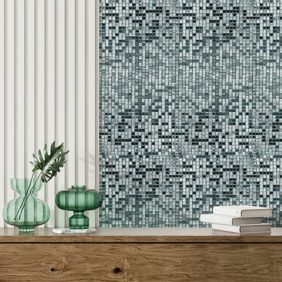 Мозаїка дзеркальна 298х298х4,5мм Срібло SW-00002371 | Зображення 4