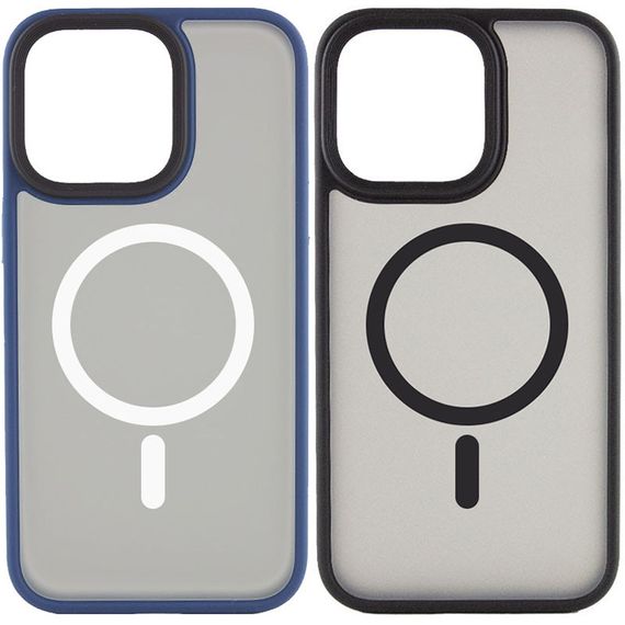 TPU+PC чохол Metal Buttons with MagSafe для Apple iPhone 12 Pro / 12 (6.1")