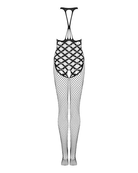 Сітчастий бодістокінг з імітацією боді Obsessive Bodystocking G332 S/M/L, black, з доступом Sex Aura | Зображення 3