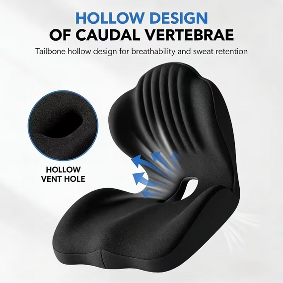Ортопедична подушка для сидіння Memory Foam з підтримкою попереку | Зображення 9