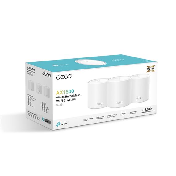 Система WiFi-Mesh TP-Link Deco X10 AX1500, 1xGE LAN, 1xGE WAN, 3мод (DECO-X10-3-PACK) | Зображення 4