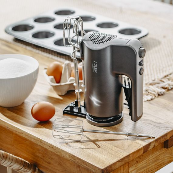 Міксер ручний Adler AD 4230, кухонний міксер 550 Вт, 5 швидкостей, Turbo, насадки для тіста і крему | Зображення 6