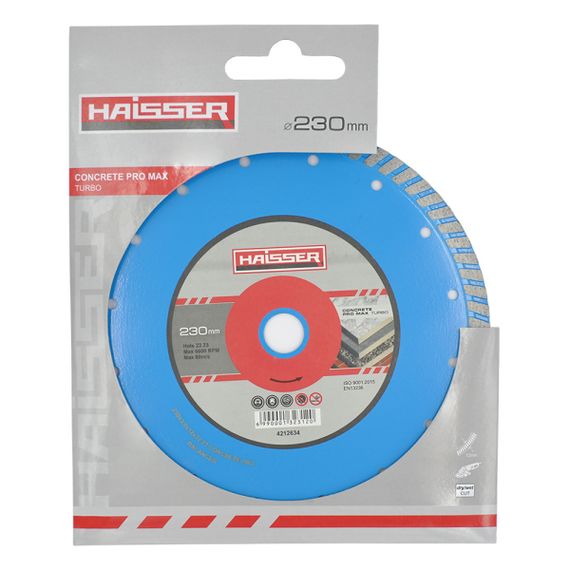 Диск алмазний Turbo CONCRETE PRO MAX 230x3.0x12x22.23 мм HAISSER 4212634 | Зображення 1