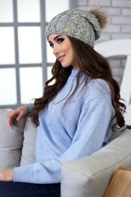 Шапка «Афина» светло-серый