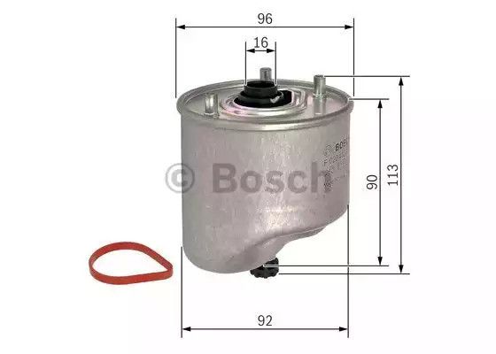 Фільтр паливний MAZDA 5, FORD MONDEO, BOSCH (F026402864) | Зображення 4