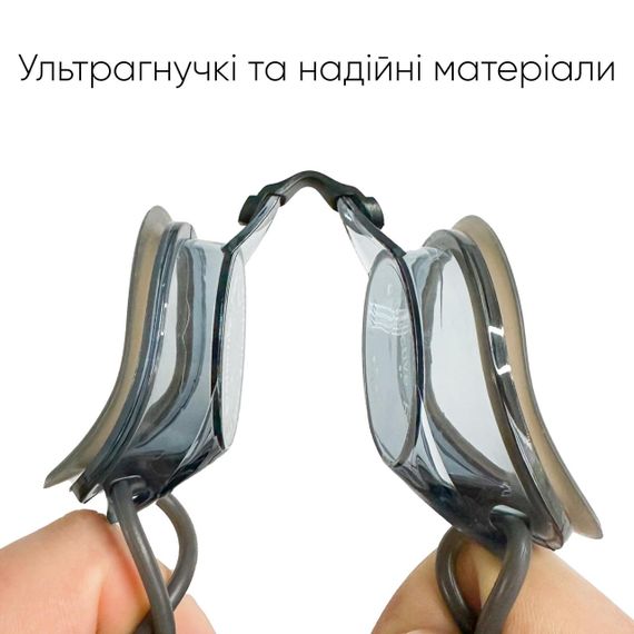 Очки для плавания Renvo Mavo Уни Anti-fog Черный, Серый OSFM (2SG110-02) | Зображення 2