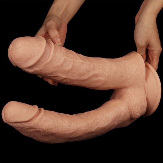 Двойной фаллоимитатор - King-Sized Realistic Mega Double Dildo 12" sexstyle | Зображення 2