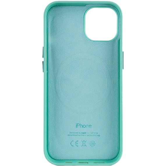 Шкіряний чохол Leather Case (AA Plus) with MagSafe для Apple iPhone 12 Pro Max (6.7") Ice | Зображення 1