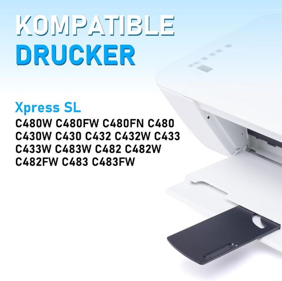 Тонер-картридж 2 шт чорний для принтерів Samsung SL-C480W C480FW C480FN C480 C430W C430 C432 C432W C433 C433W C482 C482W C482FW | Зображення 1