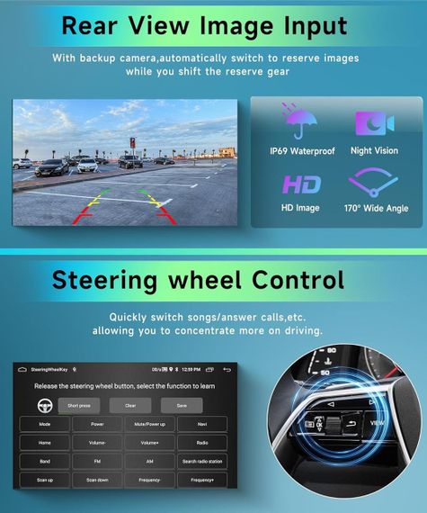 Штатна магнітола екран 9.3″ для Renault Clio 4 2013-2018 2 Din бездротовий Carplay Android Auto Bluetooth Wi-Fi AHD камера CANBUS | Зображення 5