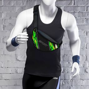 Сумка-бананка чоловіча/жіноча Sport 32×16 см з розширювачем поясна сумка або сумка через плече (02882)